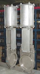 Gate valves with actuator: