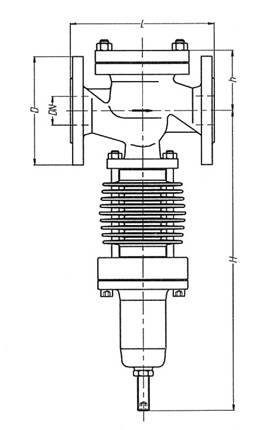 Pressure reducing valve for steam PN 16