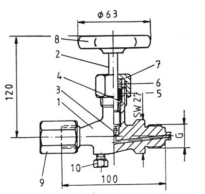 Pressure gauge valves DIN 16270