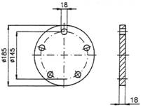 Adaptor flanges; suitable for connection