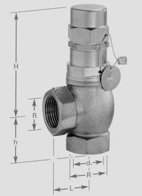 Relief valves / overflow valves, springloaded 